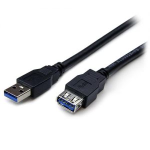 Cable USB Nano Cable USB 3.0 A/M - USB 3.0 A/H 1.0M Negro Alargador