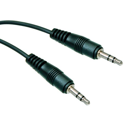 Cable Audio Nano Cable JACK3.5/M - JACK3.5/M Estereo 0,3M Negro