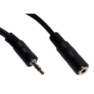 Cable Audio Nano Cable JACK3.5/M - JACK3.5/H Estereo 3,0M Negro