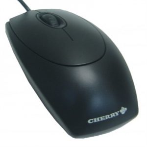 Cherry Ratón óptico Negro PS/2-USB