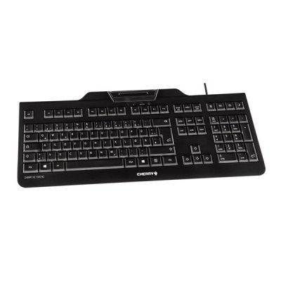 Cherry Teclado+lector chip integrado (DNIe) Negro - Imagen 2