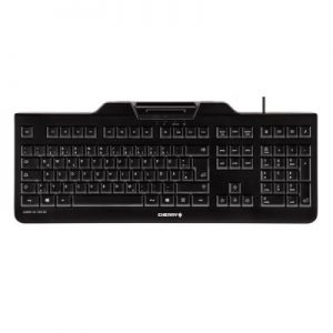 Cherry Teclado+lector chip integrado (DNIe) Negro