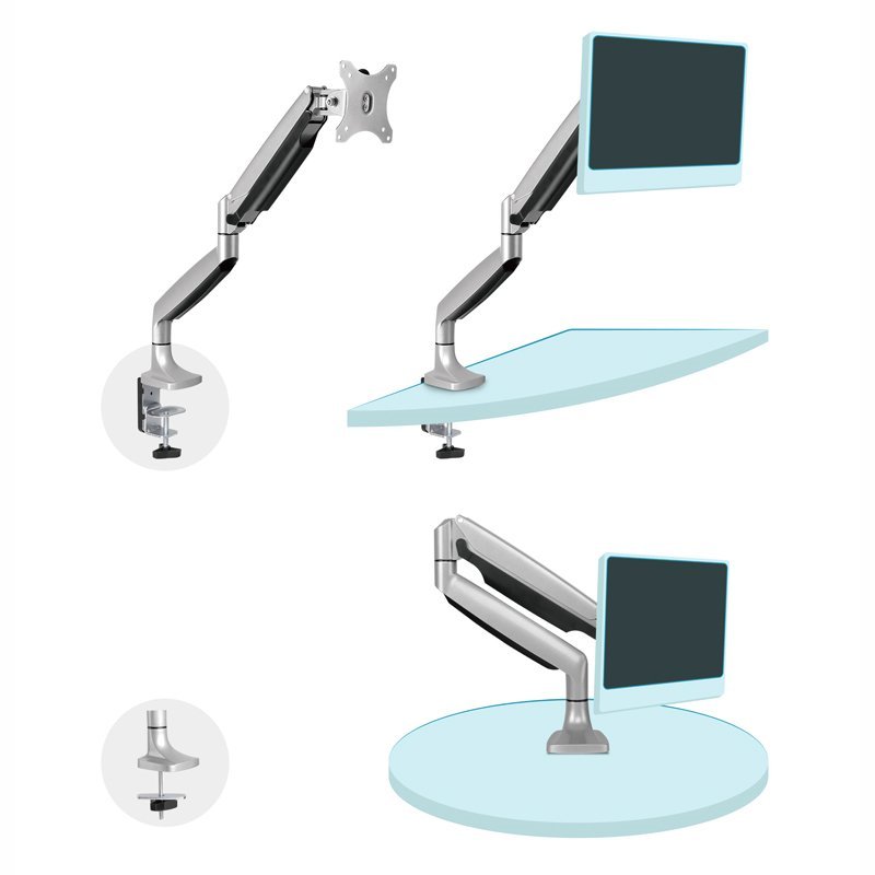 TooQ Soporte mesa incli/gira 1 brazo 13" a 32" - Imagen 4