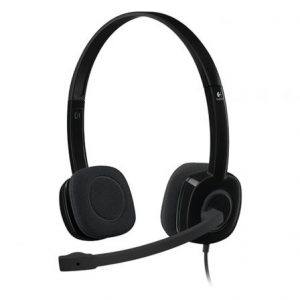 Auriculares DIADEMA con Micrófono Logitech H151 - CONTROLES INTEGRADOS EN CABLE - CABLE 1.8M - JACK 3.5MM