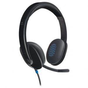 Auriculares DIADEMA con Micrófono Logitech H540 CONTROL VOLUMEN EN CASCOS USB NEGRO 981-000480