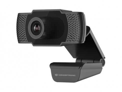 Webcam FHD Conceptronic AMDIS 1080P USB - 3.6mm 30 FPS - Visión 90° - Micrófono integrado