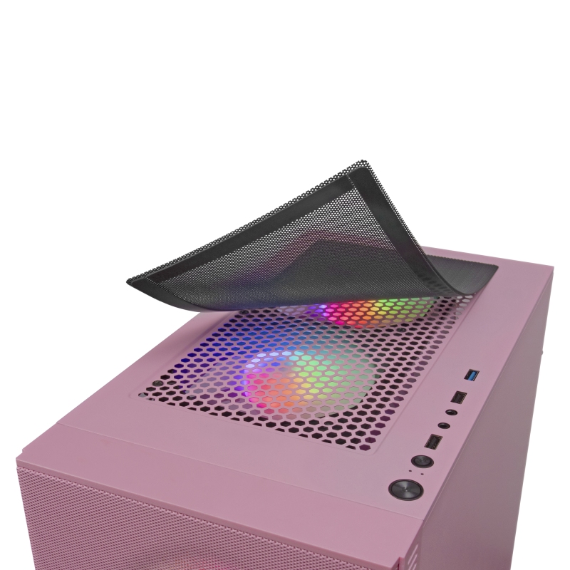 Mars Gaming Caja MCZ PREMIUM M-ATX 2X FRGB Rosa - Imagen 3