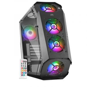 MARSGAMING MC51 PREMIUM ATX CASE, 5X 12CM ARGB, RE Negra