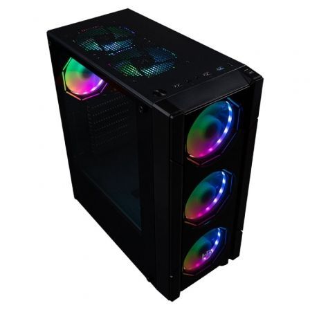 Hiditec Caja ATX V30 PRO ARGB CRISTAL TEMPLADO Negra - Imagen 3