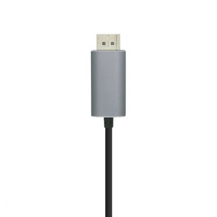 Cable USB Tipo-C Macho a Displayport Macho 0.8m Negro - Imagen 2