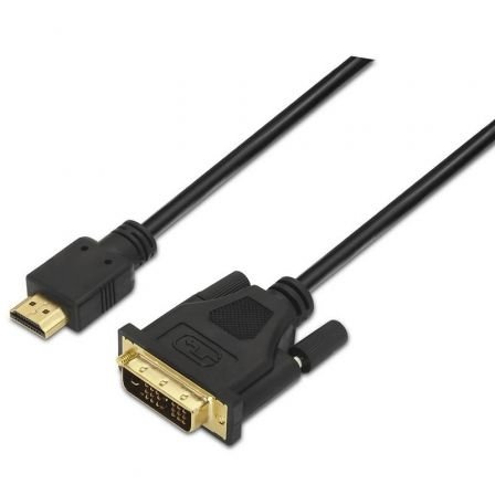 Cable DVI Macho - HDMI Macho/ 1.8m/ Negro - Aisens A117-0090