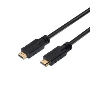 CABLE HDMI AISENS A120-0376 - PREMIUM ALTA VELOCIDAD - 4K 60HZ - CON REPETIDOR - CONECTORES TIPO A MACHO-MACHO - 30M - NEGRO