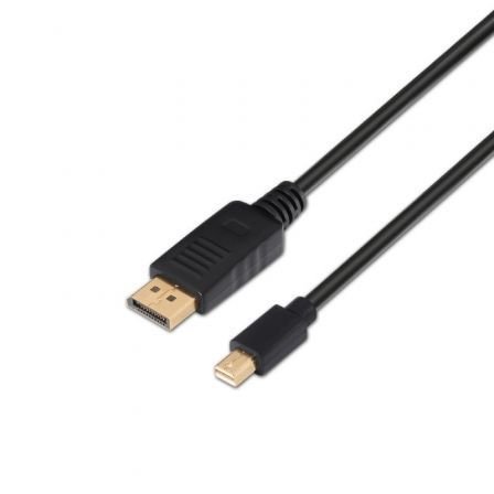 Cable Displayport Macho - Mini Displayport Macho/ 3m/ Negro - Aisens A124-0132