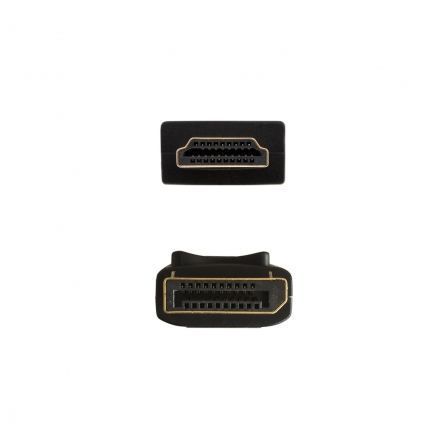 Cable Displayport Macho - HDMI Macho/ 2m/ Negro - Aisens A125-0364 - Imagen 2
