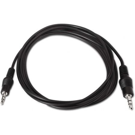 Cable Estéreo Aisens A128-0142/ Jack 3.5 Macho - Jack 3.5 Macho/ 1.5m/ Negro - Imagen 2