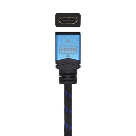 Cable Alargador HDMI Aisens A120-0453/ HDMI Macho - HDMI Hembra/ 2m/ Negro/ Azul - Imagen 2