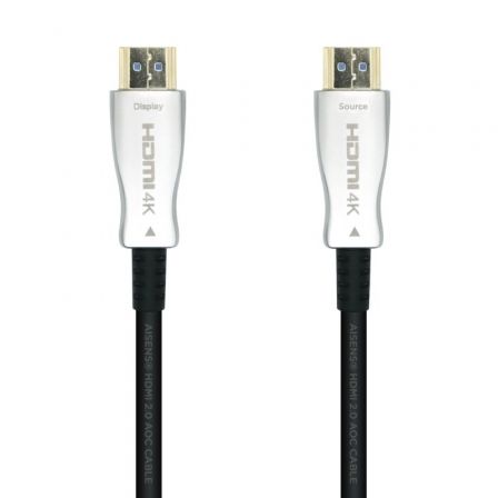Cable HDMI 2.0 AOC 4K Aisens A148-0377/ HDMI Macho - HDMI Macho/ 15m/ Negro - Imagen 2