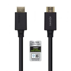 Cable HDMI 2.1 8K Aisens A150-0422/ HDMI Macho - HDMI Macho/ 1.5m/ Certificado/ Negro