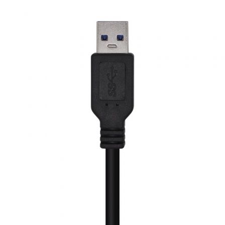 Cable USB 3.0 Aisens A105-0446/ USB Macho - USB Macho/ 1m/ Negro - Imagen 2