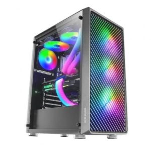 Caja Gaming Semitorre Mars Gaming MC-F Negra