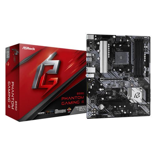 ASROCK B550 PHANTOM GAMING 4 AMD AM4 4DDR4 6SATA3 USB3.2 ATX