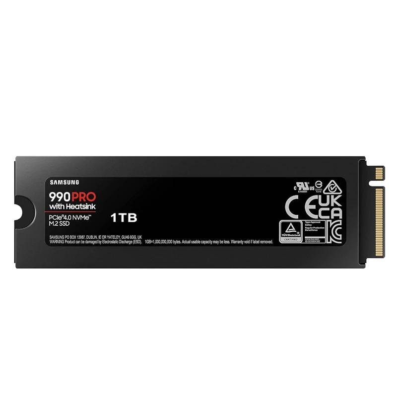 Samsung 990 PRO HeatSink SSD 1TB PCIe 4.0 NVMe M.2 - Imagen 2