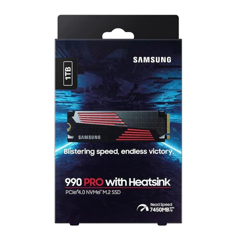 Samsung 990 PRO HeatSink SSD 1TB PCIe 4.0 NVMe M.2 - Imagen 3