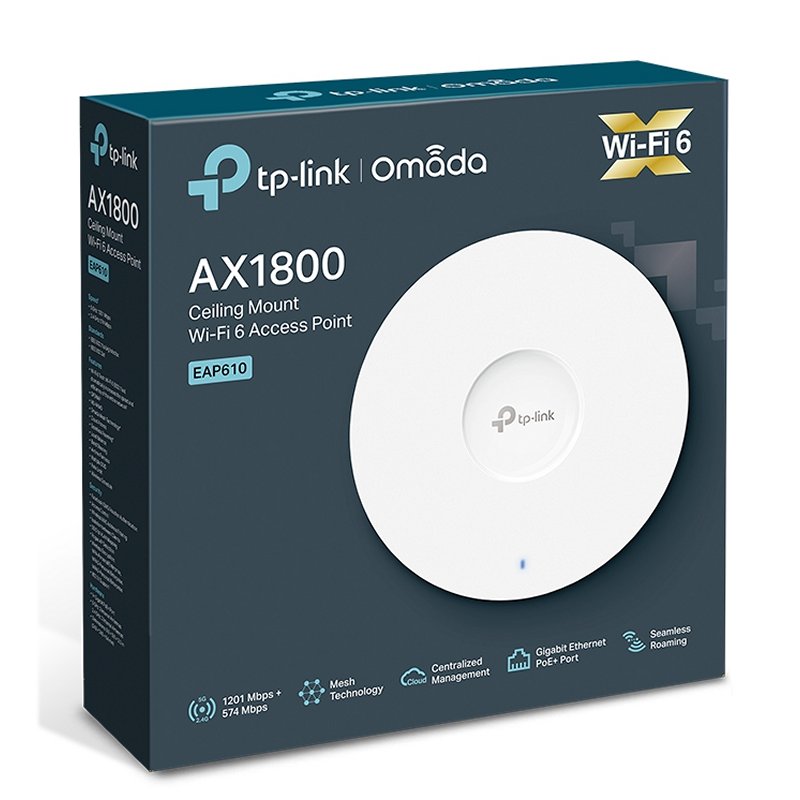 TP-Link EAP610 AP WiFi6 AX1800 Techo Dual 1xGbE - Imagen 4