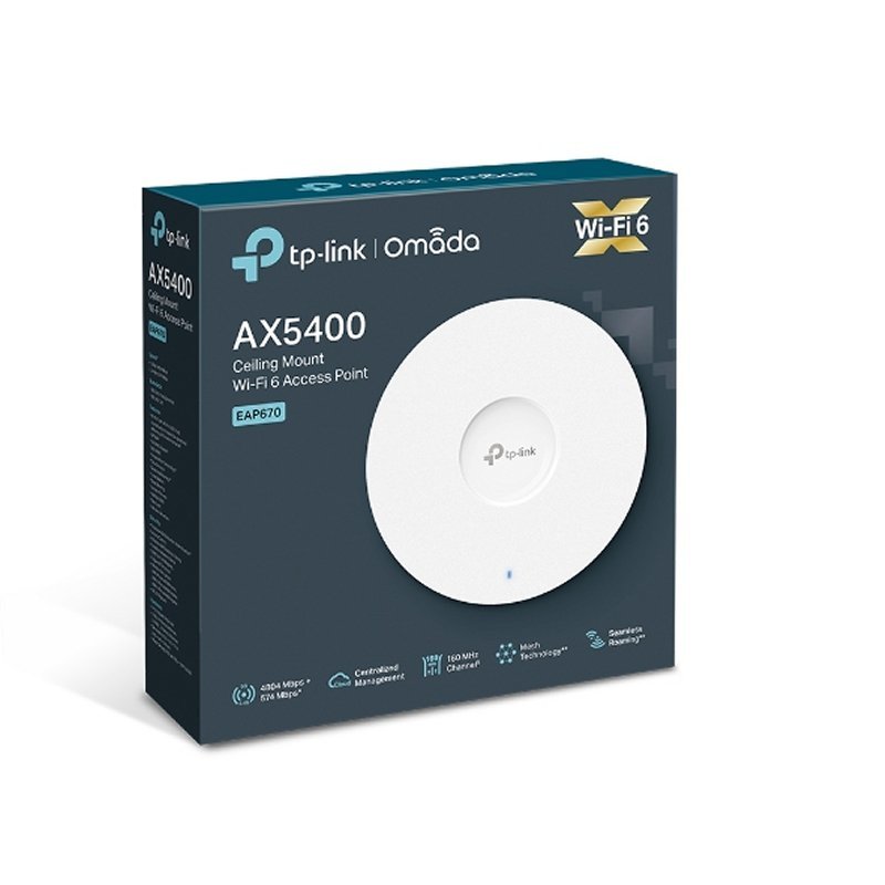 TP-Link EAP670 AP WiFi6 AX5400 Techo Dual 1x2.5GbE - Imagen 4