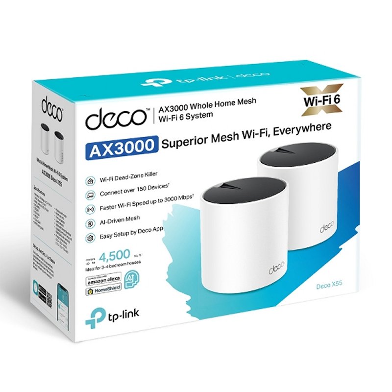 TP-Link Deco X55 (2-pk) WiFi6 AX3000 Dual Mesh - Imagen 3