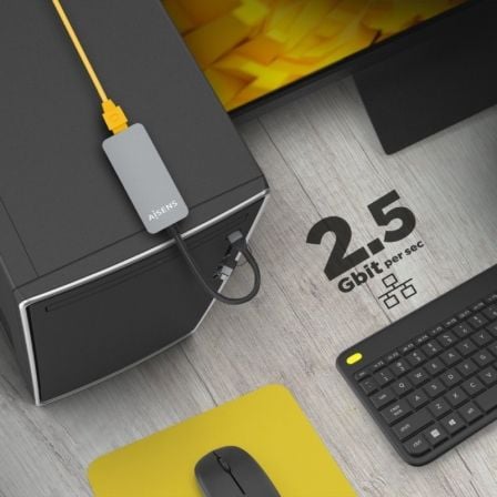 Adaptador USB Tipo-C Macho - RJ45 Hembra/ 2500Mbps - Aisens A109-0710 - Imagen 4