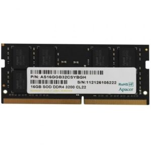 Apacer ES.16G21.GSH 16GB/ DDR4/ 3200MHz/ 1.2V/ CL22/ SODIMM