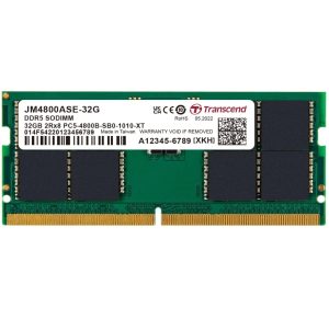SODIMM 32GB 4800Mhz DDR5 TRANSCEND 1.1V CL40 2Rx8 JM4800ASE-32G