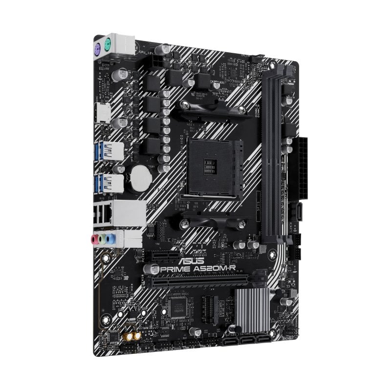 Asus Prime A520M-R AMD4 2x DDR4 - HDMI, M.2, PCI Express, 4x Sata III, USB 2.0, 3.2, RJ-45, MicroATX