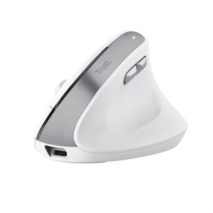 RATON OPTICO WIRELESS ERGONOMICO VERTICAL BAYO II BLANCO TRUST