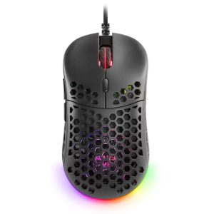 Mars Gaming Raton Gaming ligero RGB negro USB