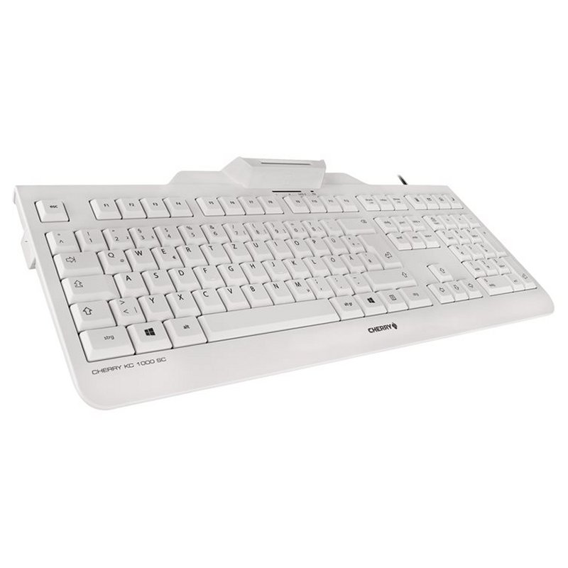 Cherry Teclado+Lector Chip Integrado (DNIe) Blanco - Imagen 2