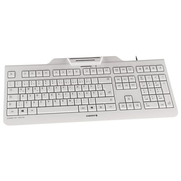 Cherry Teclado+Lector Chip Integrado (DNIe) Blanco - Imagen 3