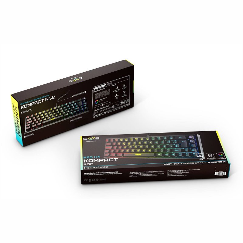 Energy Sistem teclado Gaming ESG K4 KOMPACT-RGB - Imagen 4