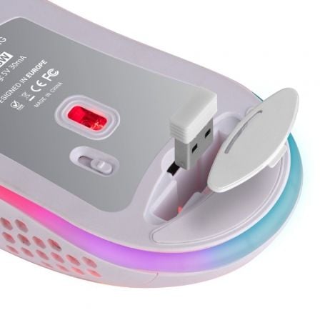 MARS GAMING Raton Inalámbrico MMW3 79G White - Imagen 4