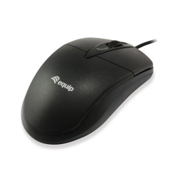 MOUSE EQUIP LIFE 3 BOTONES OPTICO USB NEGRO 1000DPI
