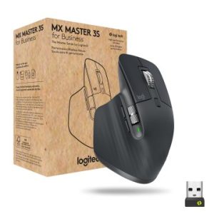 MOUSE LOGITECH WIRELESS Y BLUETOOTH MX MASTER 3S FOR BUSINESS LASER 2.4 GHz UNIFYING Y BLUETOOTH GRAFITO P/N: 910-006582