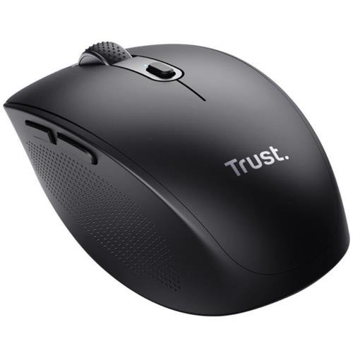 MOUSE TRUST WIRELESS Y BLUETOOTH OZAA 24819 NEGRO RECARGABLE- SENSOR OPTICO - 6 BOTONES - 800/1600/3200DPI - RECEPTOR USB-A/USB-C