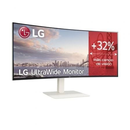 Monitor Profesional Ultrapanorámico Curvo LG UltraWide 38WR85QC-W 37.5"/ WQHD+/ Multimedia/ Blanco - Imagen 2