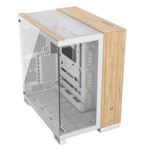 SEMI6500X TG WHITE/BAMBOO WOOD - Corsair