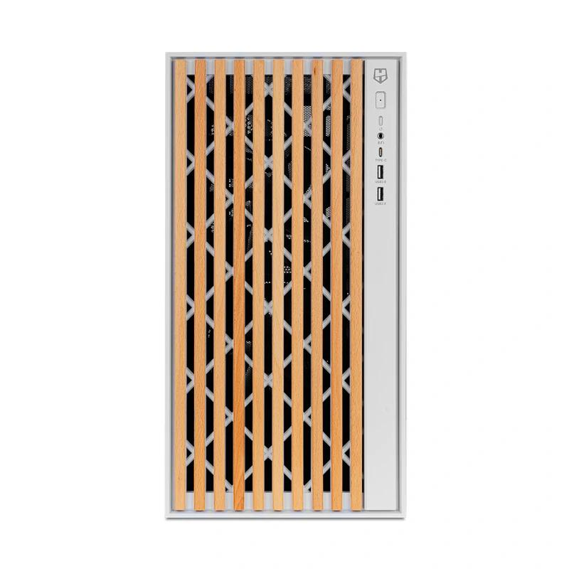 Nox Semitorre HUMMER ELEMENT madera blanco Type-C - Imagen 4