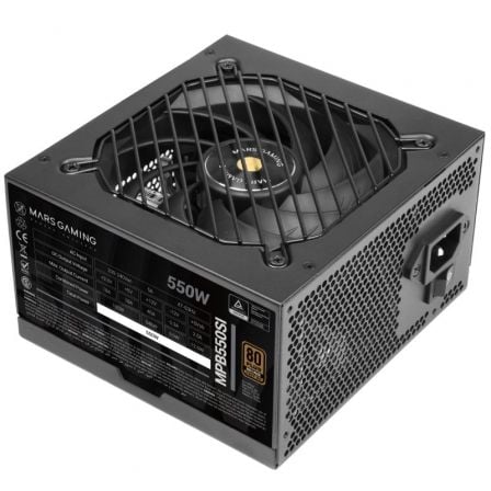 Mars Gaming MPB550SI/ 550W/ Ventilador 12cm/ 80 Plus Bronze