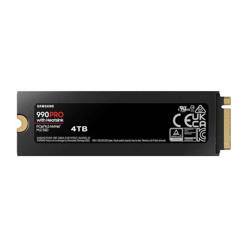 Samsung 990 PRO HeatSink SSD 4TB PCIe 4.0 NVMe M.2 - Imagen 2