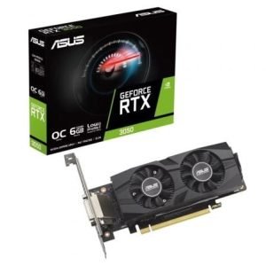Asus GeForce RTX 3050 LP BRK OC Edition/ 6GB GDDR6/ Compatible con Perfil Bajo