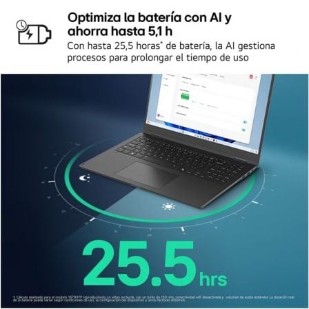 Portátil LG Gram 16Z90TS-G.AU99B Intel Core Ultra 9-288V/ 32GB/ 1TB SSD/ 16"/ Win11 - Imagen 3